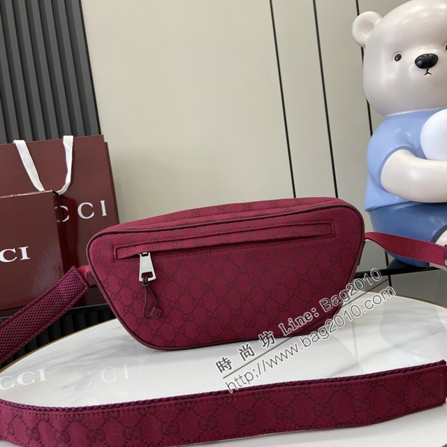 Gucci專櫃古馳最新款2025早春男士包袋系列腰包挎包 jh2797型號：802096